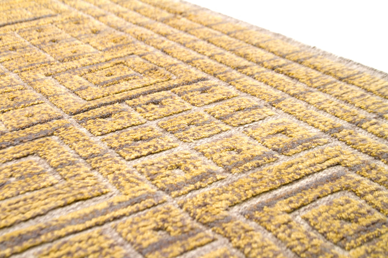 Handloom geometric cut- 239x169cm