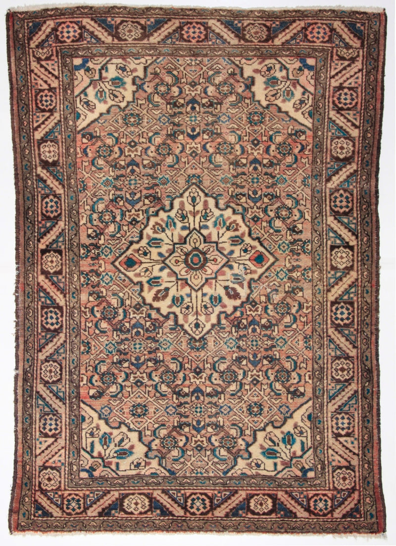 Alfombra clásica oriental Hosseinabad Usada - 150x102cm