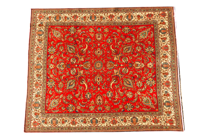 Alfombra clásica oriental Tabriz Usado - 390x345cm