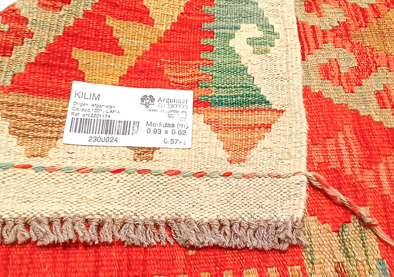 Kilim Afgano - 93x62cms