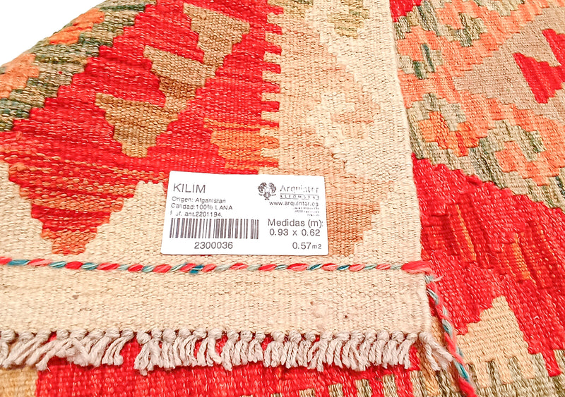 Kilim Afgano - 93x62cms