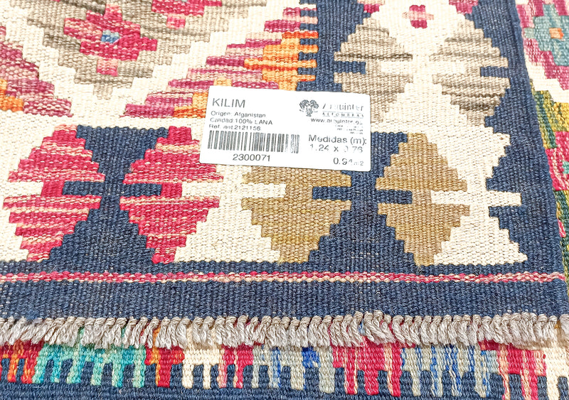 Kilim Afgano - 124x76cms