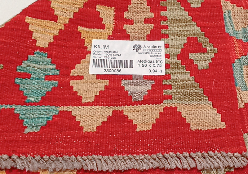 Afghan Kilim - 126x75cms