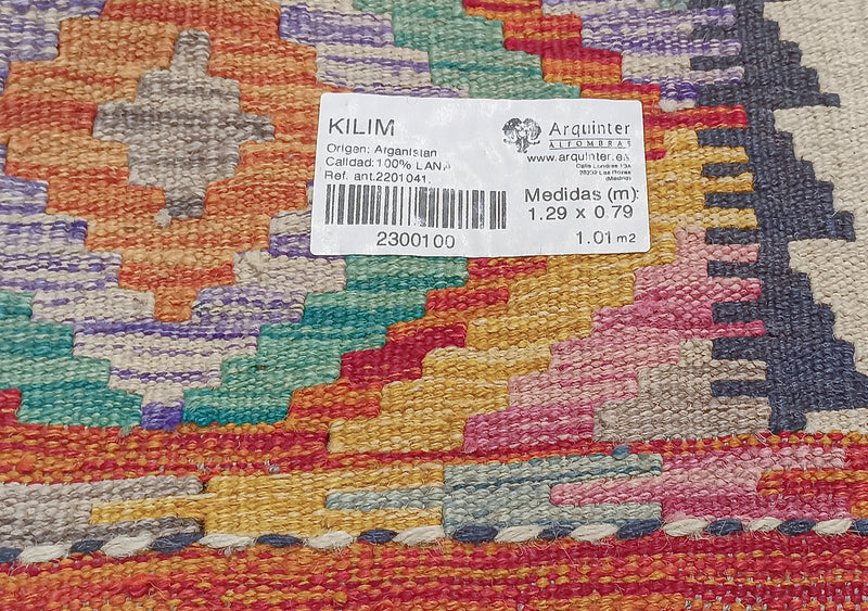 Kilim Afgano - 129x79cms