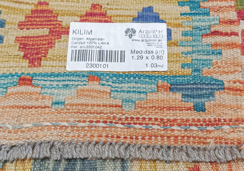 Kilim Afgano - 129x80cms