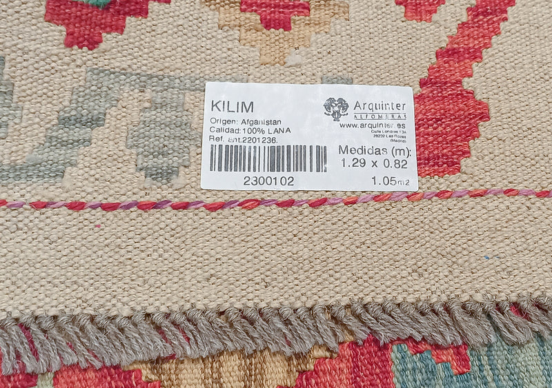 Afghan Kilim - 129x82cms