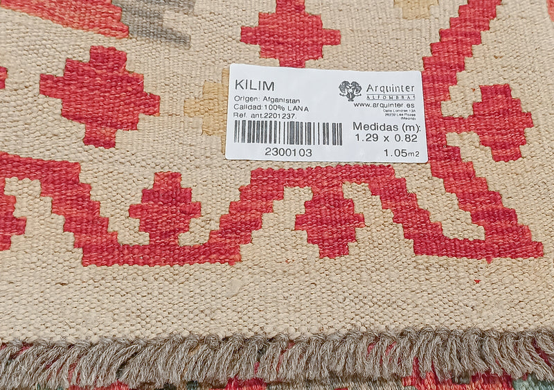 Kilim Afgano - 129x82cms