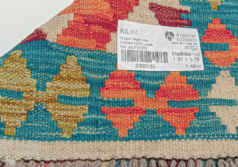 Afghan Kilim - 190x78cms