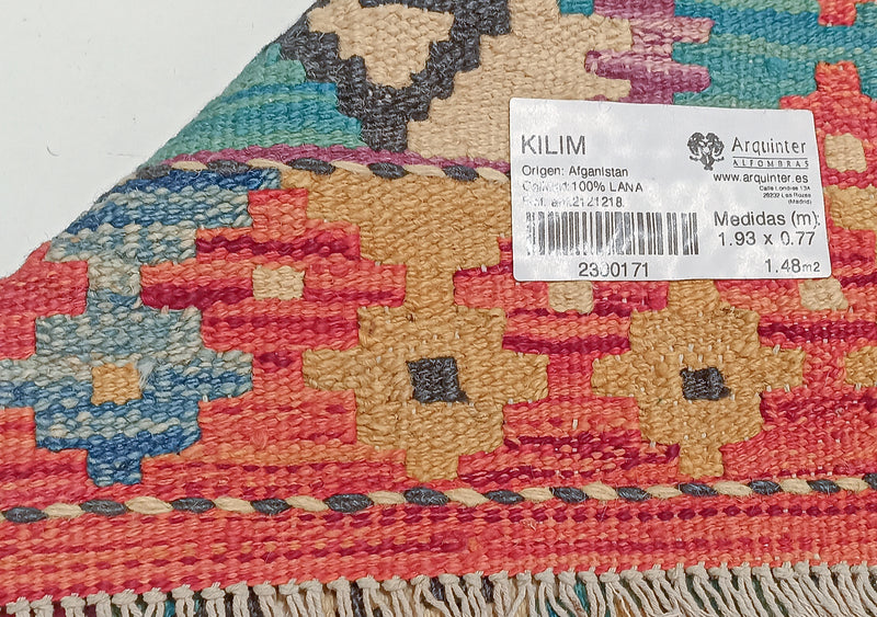 Kilim Afgano - 193x77cms