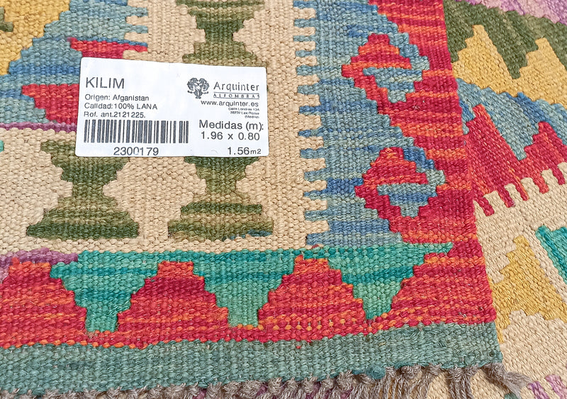 Kilim Afgano - 196x80cms
