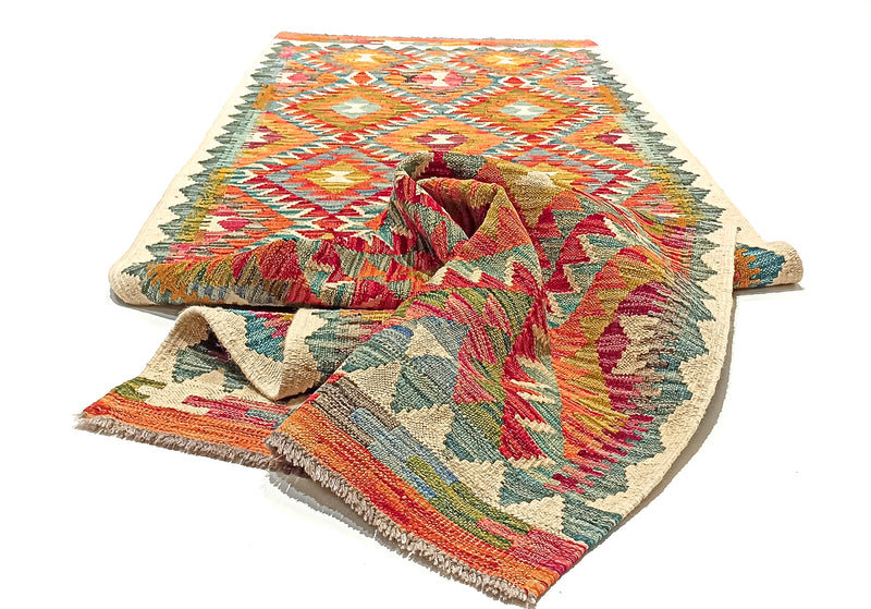 Kilim Afgano - 240x79cms