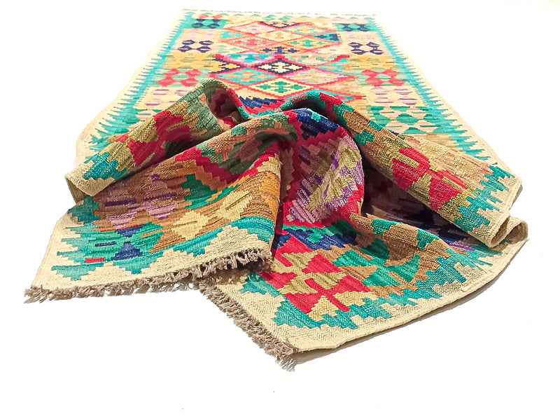 Kilim Afgano - 285X82cms