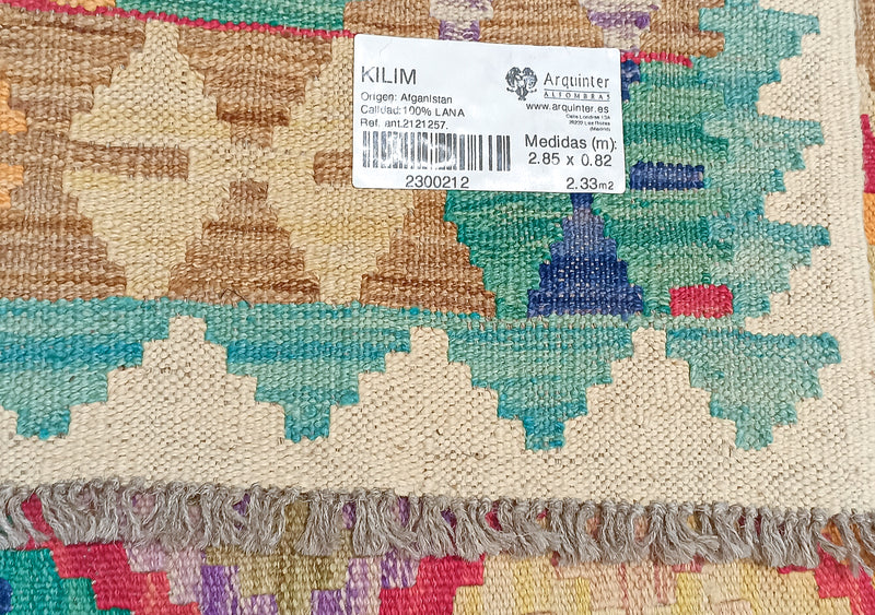 Kilim Afgano - 285X82cms