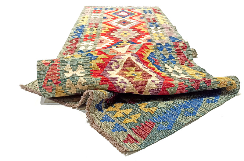 Kilim Afgano - 287x80cms