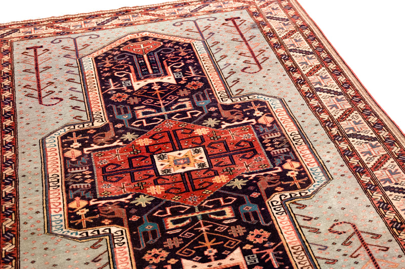 Alfombra caucásica rusa vintage