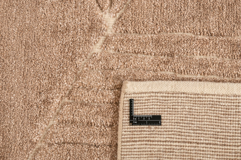 Alfombra artesanal estilo tribal - Landscape brown Fields
