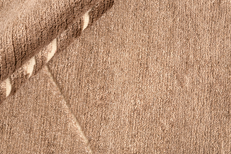 Alfombra artesanal estilo tribal - Landscape brown Fields