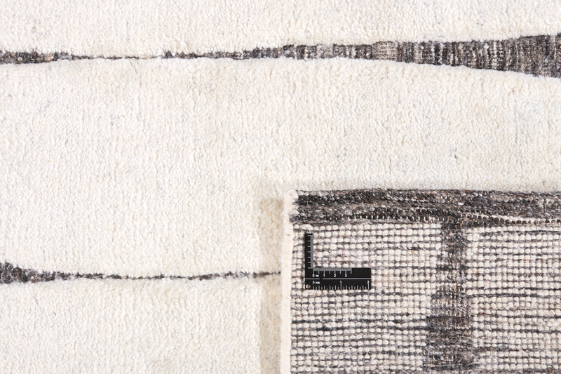 Tribal style handmade rug - Landscape white Stream