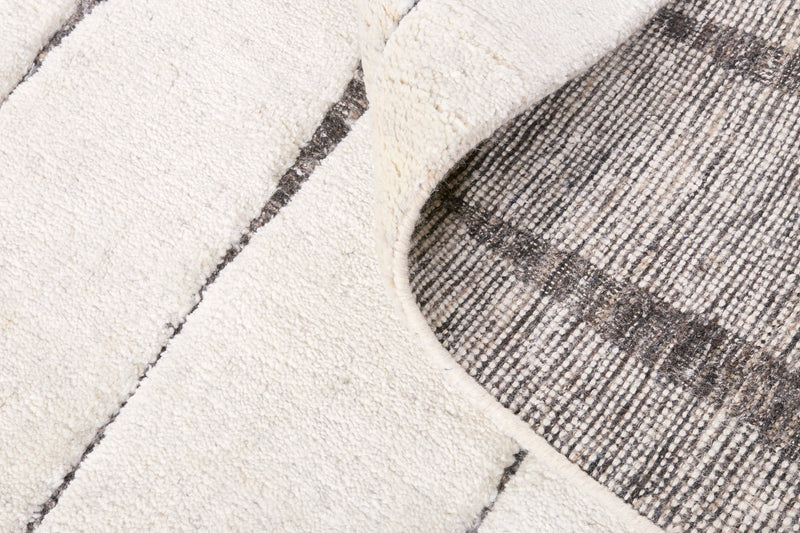 Tribal style handmade rug - Landscape white Stream