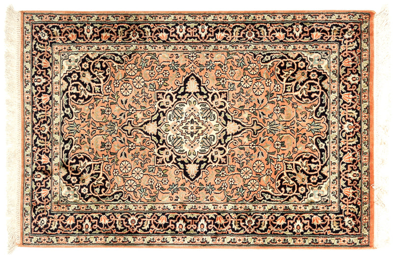 Alfombra clásica oriental de seda - 93x63cm