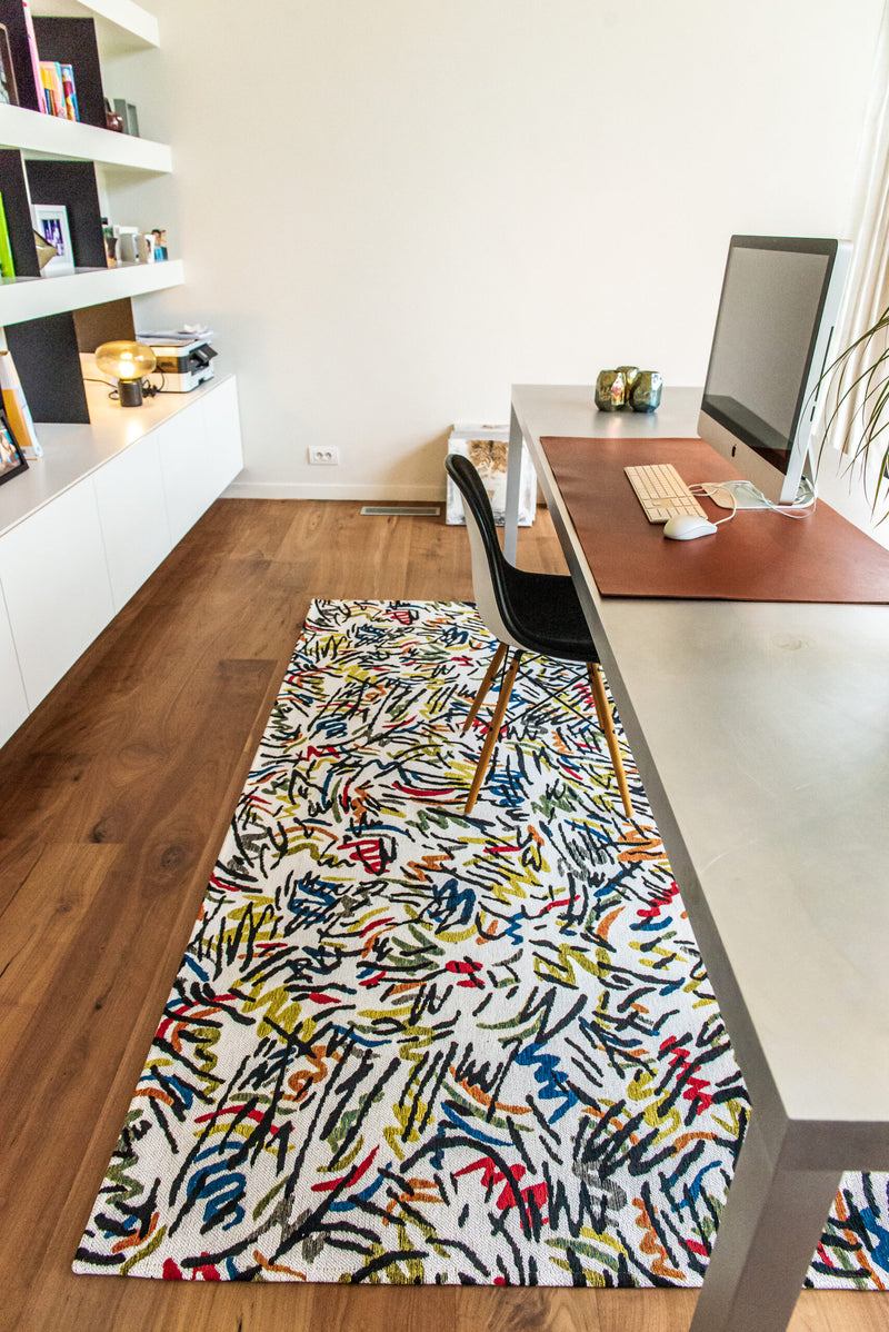 Modern colorful rug - Grafit Chenille